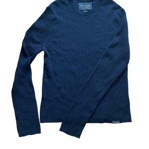 Abercrombie and Fitch Navy Wool Sweater XL